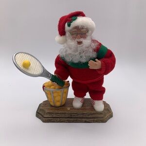 Holiday Time Holiday Creations 1998 Musical Tennis Sport Posable Santa Vintage